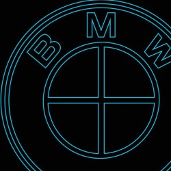 LED Φωτιστικό Χαραγμένο Plexiglass Με Σχέδιο Auto Ford Με Διακόπτη ON/OFF AlphaLed