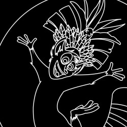 LED Φωτιστικό Χαραγμένο Plexiglass Με Σχέδιο Cartoon Madagascar Με Διακόπτη ON/OFF AlphaLed