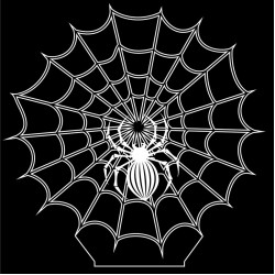 LED Φωτιστικό Χαραγμένο Plexiglass Με Σχέδιο Ιστός Αράχνης Με Διακόπτη ON/OFF AlphaLed
