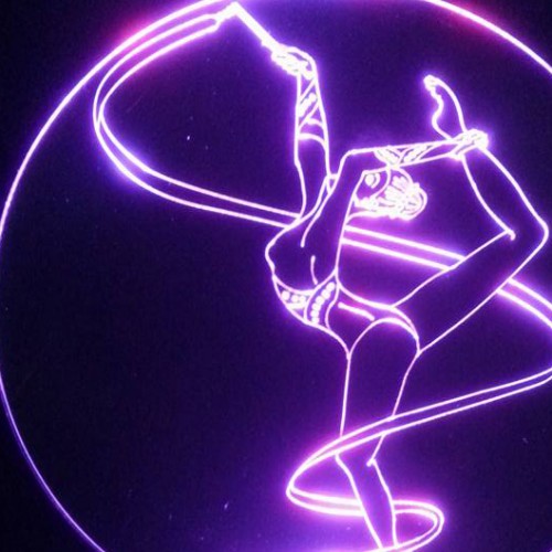 LED Φωτιστικό Χαραγμένο Plexiglass Με Σχέδιο Χωρεύτρια Με Διακόπτη ON/OFF AlphaLed