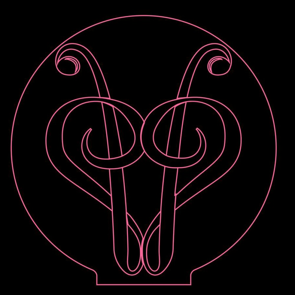 LED Φωτιστικό Χαραγμένο Plexiglass Με Σχέδιο Καρδιά Με Διακόπτη ON/OFF AlphaLed