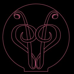 LED Φωτιστικό Χαραγμένο Plexiglass Με Σχέδιο Καρδιά Με Διακόπτη ON/OFF AlphaLed