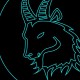 LED Φωτιστικό Χαραγμένο Plexiglass Με Σχέδιο Ζώδιο Αιγόκερως Με Διακόπτη ON/OFF AlphaLed
