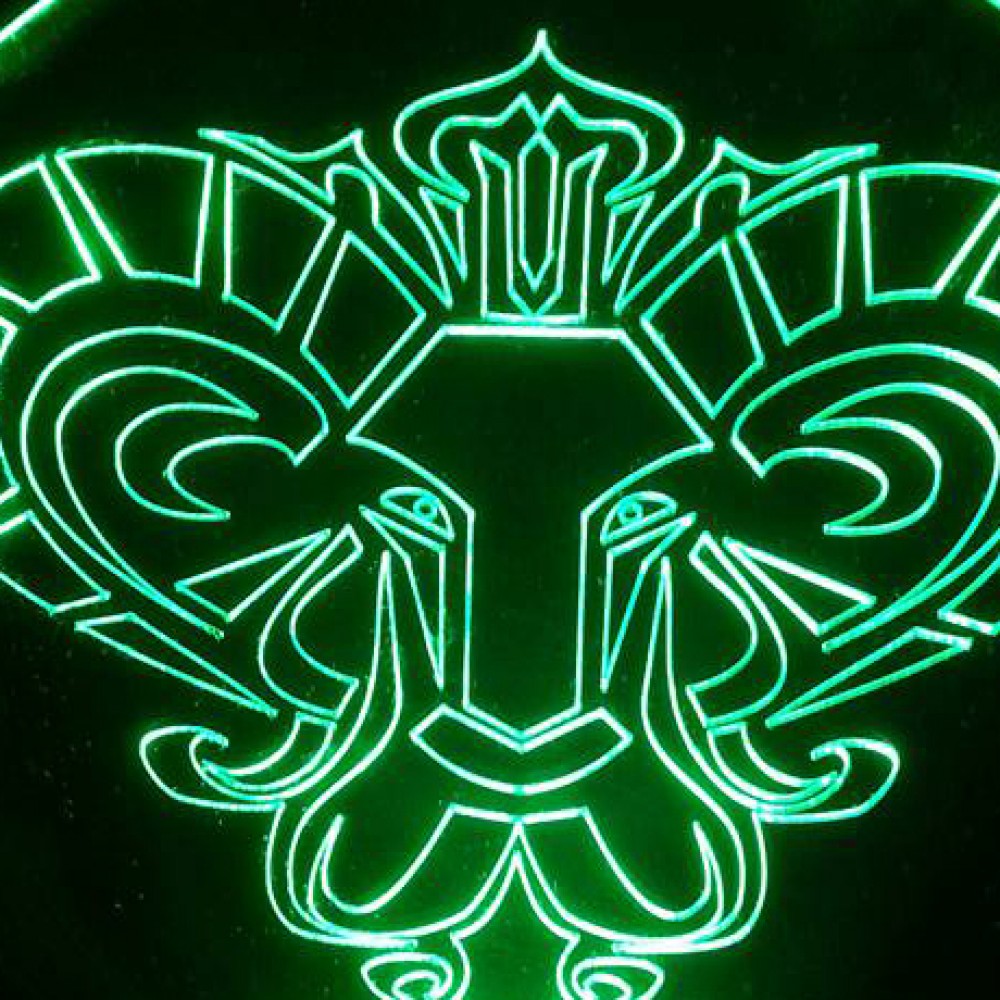 LED Φωτιστικό Χαραγμένο Plexiglass Με Σχέδιο Ζώδιο Κριός Με Διακόπτη ON/OFF AlphaLed