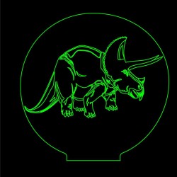 LED Φωτιστικό Χαραγμένο Plexiglass Με Σχέδιο Δεινόσαυρος Με Διακόπτη ON/OFF AlphaLed