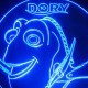 LED Φωτιστικό Χαραγμένο Plexiglass Με Σχέδιο Finding Dory Με Διακόπτη ON/OFF AlphaLed