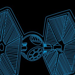 LED Φωτιστικό Χαραγμένο Plexiglass Με Σχέδιο Star Wars Με Διακόπτη ON/OFF AlphaLed