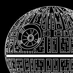 LED Φωτιστικό Χαραγμένο Plexiglass Με Σχέδιο Star Wars Spaceship Με Διακόπτη ON/OFF AlphaLed