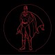 LED Φωτιστικό Χαραγμένο Plexiglass Με Σχέδιο Superheroes Superman Με Διακόπτη ON/OFF AlphaLed