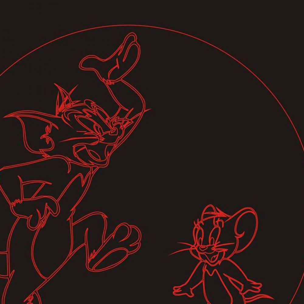 LED Φωτιστικό Χαραγμένο Plexiglass Με Σχέδιο Tom & Jerry Με Διακόπτη ON/OFF AlphaLed
