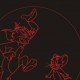 LED Φωτιστικό Χαραγμένο Plexiglass Με Σχέδιο Tom & Jerry Με Διακόπτη ON/OFF AlphaLed