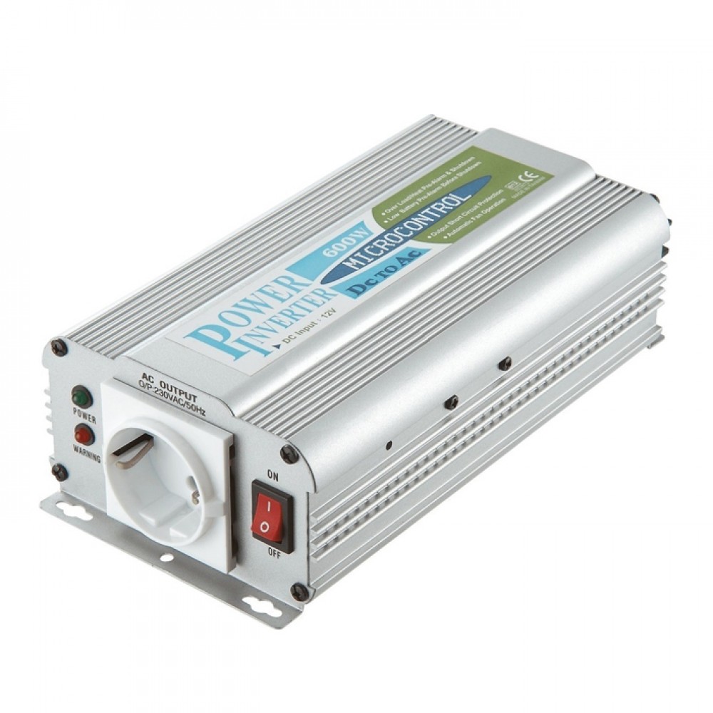 Αντιστροφέας Ρεύματος 24V DC Σε 230V AC 600VA HP-600-24 Amarad