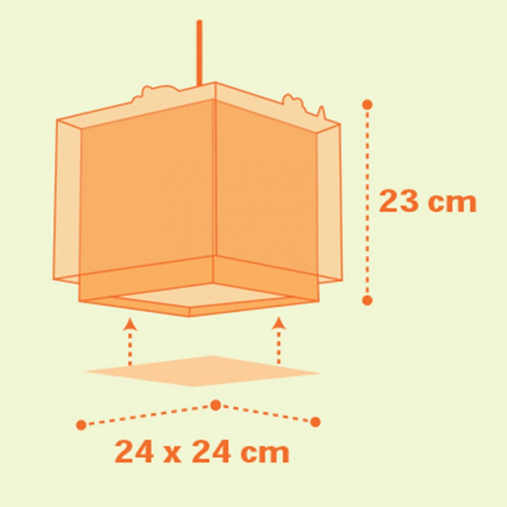 Dinos Φωσφορίζον Φωτιστικό Οροφής E27 Ango