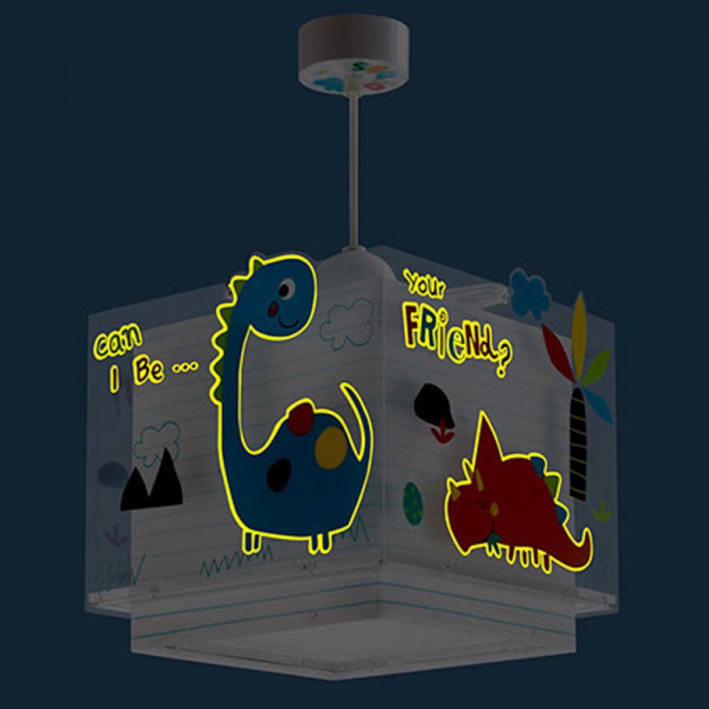 Dinos Φωσφορίζον Φωτιστικό Οροφής E27 Ango