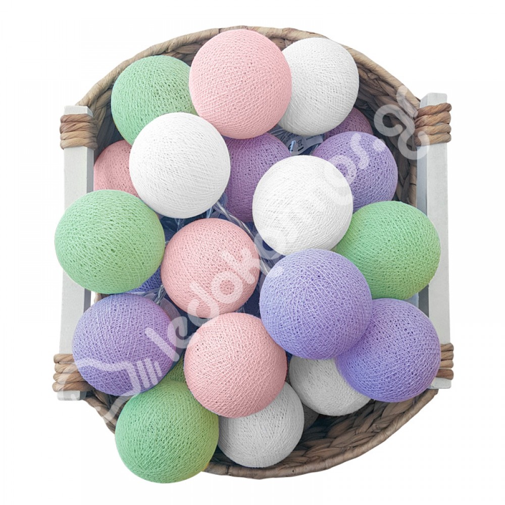 Έτοιμη Διακοσμητική Γιρλάντα Beelights Με Φωτάκια Σε Χρωματισμούς Lavender DIMMABLE