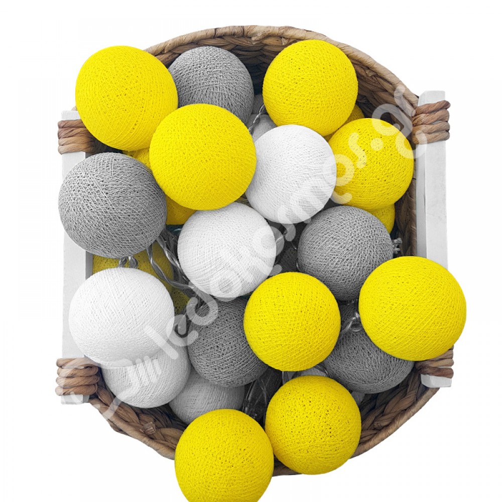 Έτοιμη Διακοσμητική Γιρλάντα Beelights Με Φωτάκια Σε Χρωματισμούς Lemonfresh