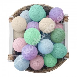 Έτοιμη Διακοσμητική Γιρλάντα Beelights Με Φωτάκια Σε Χρωματισμούς Pastel DIMMABLE