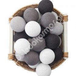 Έτοιμη Διακοσμητική Γιρλάντα Beelights Με Φωτάκια Σε Χρωματισμούς Shades of Gray DIMMABLE