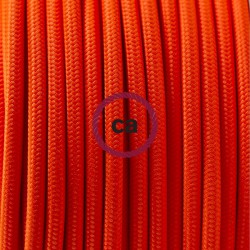 LAN - Ethernet Υφασμάτινο Καλώδιο 2 Μέτρα RF15 Φωσφοριζέ Πορτοκαλί - Cat 5e RJ48