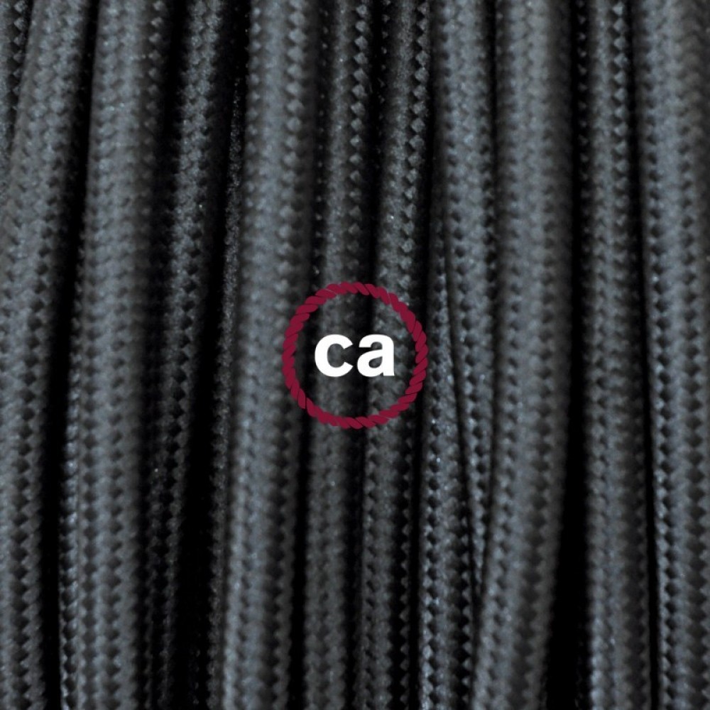 LAN - Ethernet Υφασμάτινο Καλώδιο 2 Μέτρα RM04 Μαύρο- Cat 5e RJ47