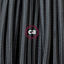 LAN - Ethernet Υφασμάτινο Καλώδιο 2 Μέτρα RM04 Μαύρο- Cat 5e RJ47