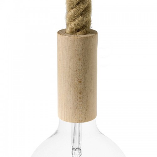Ξύλινο Ντουί Ε27 Για Τριχιά Σε Τρία Μεγέθη Creative Cables