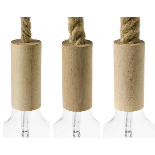 Ξύλινο Ντουί Ε27 Για Τριχιά Σε Τρία Μεγέθη Creative Cables