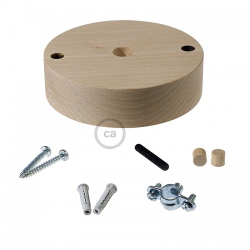 Ξύλινη Ροζέτα Οροφής Σετ Για Τριχιά Σε Τρία Μεγέθη Creative Cables