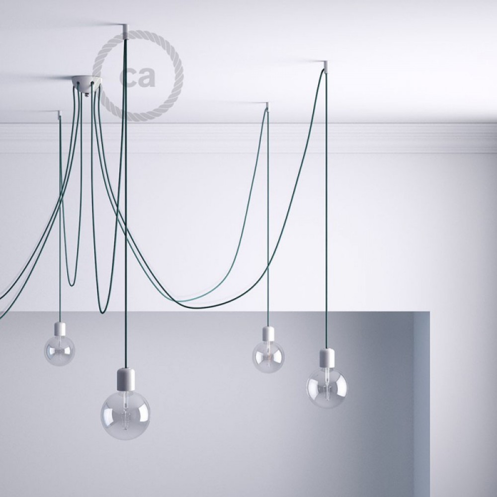 Στήριγμα Καλωδίου Διάφανο Με Γάντζο Και Στοπ Για Υφασμάτινο Καλώδιο