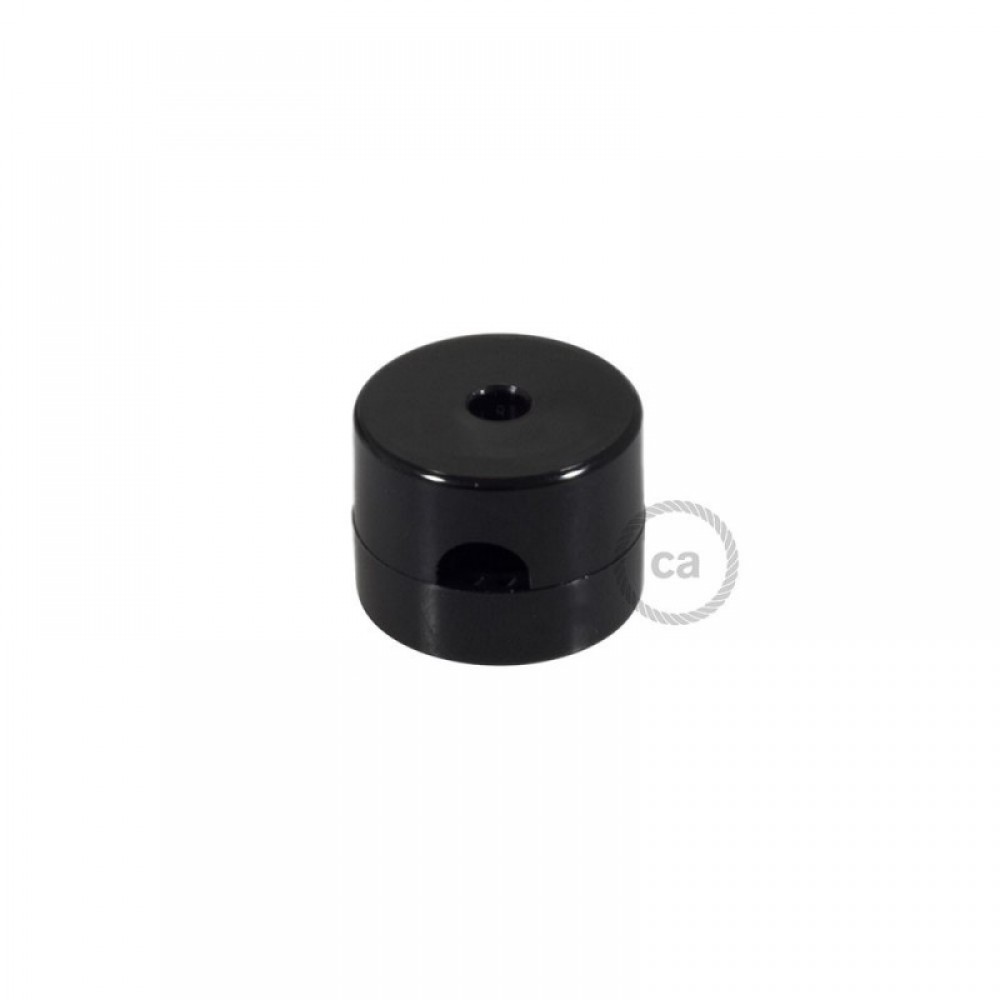 Universal Στήριγμα Τοίχου για Υφασμάτινο καλώδιο, Μαύρο