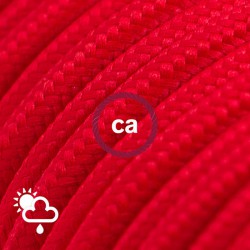 Στρογγυλό Υφασμάτινο Καλώδιο Εξωτερικής Χρήσης SM09 - Κόκκινο Creative-Cables