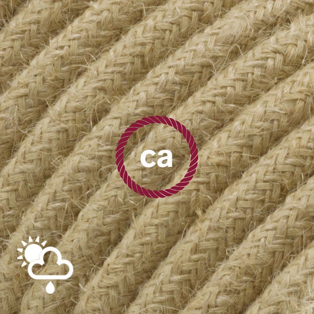 Στρογγυλό Υφασμάτινο Καλώδιο Εξωτερικής Χρήσης SN06 - Τριχιά Creative-Cables