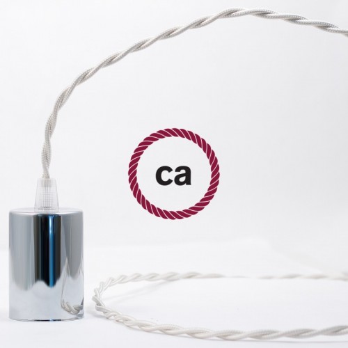 Υφασμάτινο Καλώδιο Ιβουάρ Στριφτό