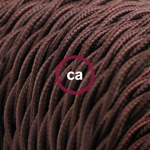 Υφασμάτινο Καλώδιο Καφέ Στριφτό