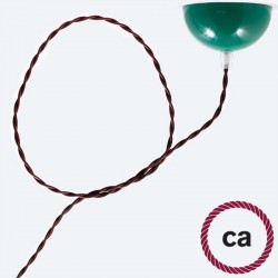 Υφασμάτινο Καλώδιο Καφέ Στριφτό