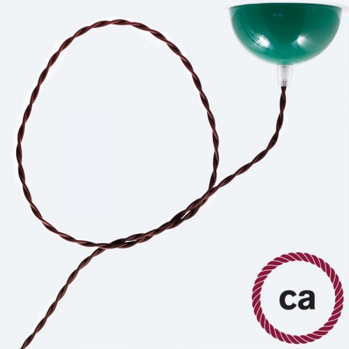 Υφασμάτινο Καλώδιο Καφέ Στριφτό