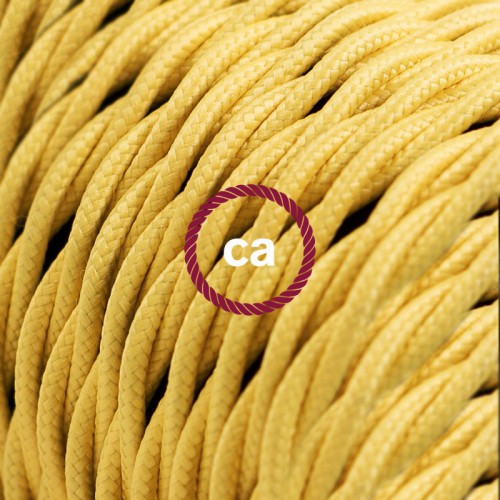 Στριφτό Υφασμάτινο Καλώδιο TM10 - Κίτρινο