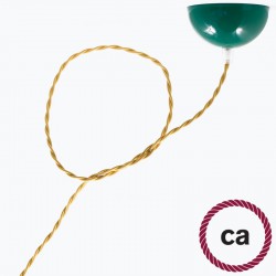 Στριφτό Υφασμάτινο Καλώδιο TM10 - Κίτρινο