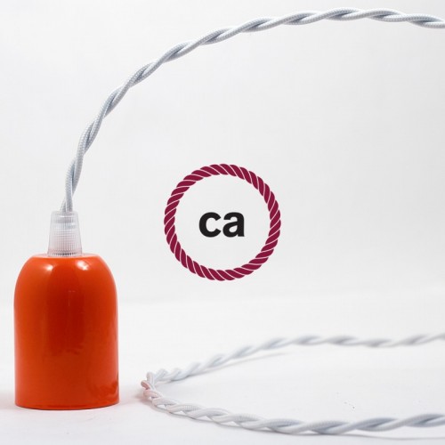 Στριφτό Υφασμάτινο Καλώδιο TM01 - Λευκό