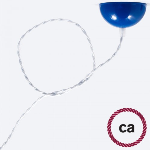 Στριφτό Υφασμάτινο Καλώδιο TM01 - Λευκό