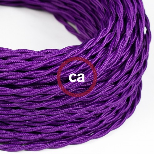 Στριφτό Υφασμάτινο Καλώδιο TM14 - Μωβ