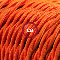 Στριφτό Υφασμάτινο Καλώδιο TM15 - Πορτοκαλί