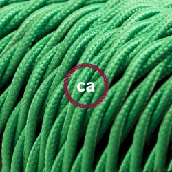 Στριφτό Υφασμάτινο Καλώδιο TM06 - Πράσινο