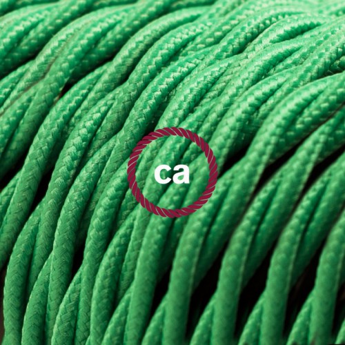 Στριφτό Υφασμάτινο Καλώδιο TM06 - Πράσινο