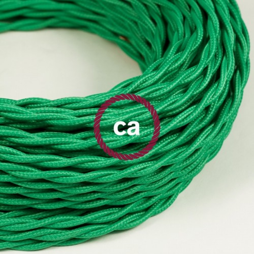 Στριφτό Υφασμάτινο Καλώδιο TM06 - Πράσινο
