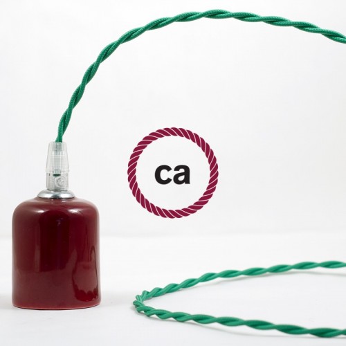 Στριφτό Υφασμάτινο Καλώδιο TM06 - Πράσινο