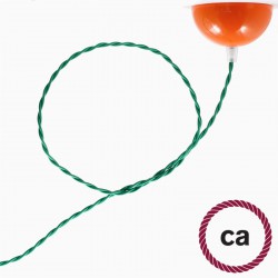 Στριφτό Υφασμάτινο Καλώδιο TM06 - Πράσινο