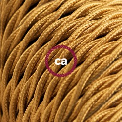 Στριφτό Υφασμάτινο Καλώδιο TM05 - Χρυσό