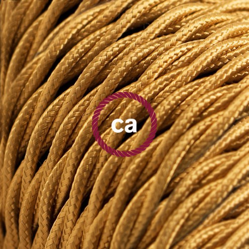 Στριφτό Υφασμάτινο Καλώδιο TM05 - Χρυσό