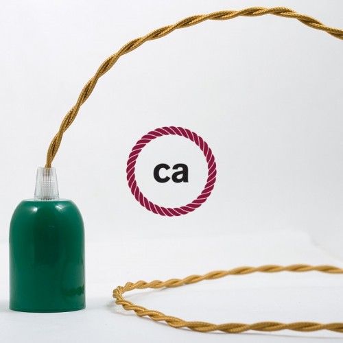 Στριφτό Υφασμάτινο Καλώδιο TM05 - Χρυσό